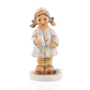 Goebel Hummel figurine Comfort and care-#1568-1998 Healing hands base mark#1027D